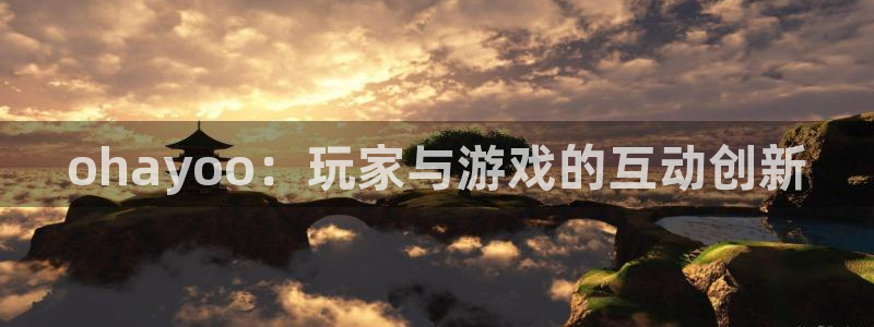 im电竞是哪个国家的衣服品牌：ohayoo：玩家与游戏的互动创新